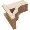 Ekena Millwork 8-in W x 16-in D x 16-in H Funston Block Rough Cedar Woodgrain TimberThane Outlooker, Primed Tan OUTUR080X16X16FST44RCPR - alternate 5